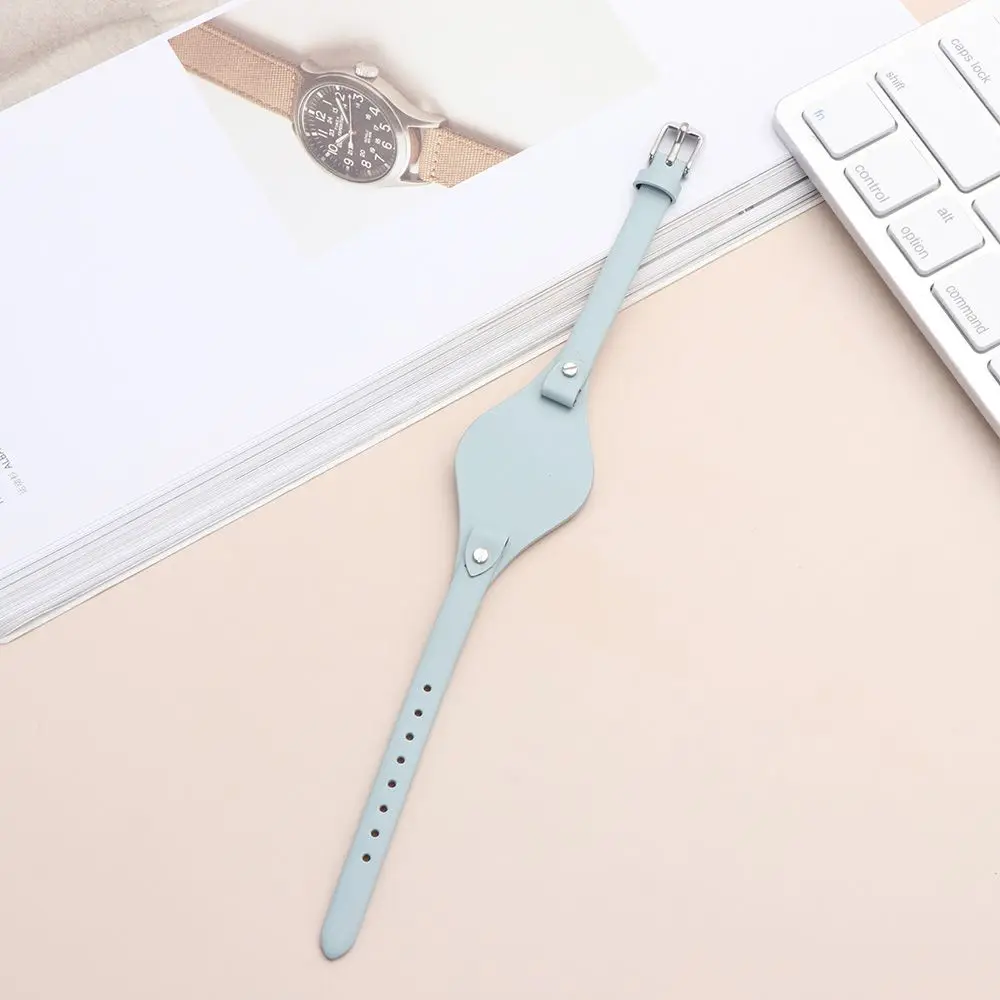 Round Tail Genuine Leather Watchband Bracelet - Classic Loop Strap Design