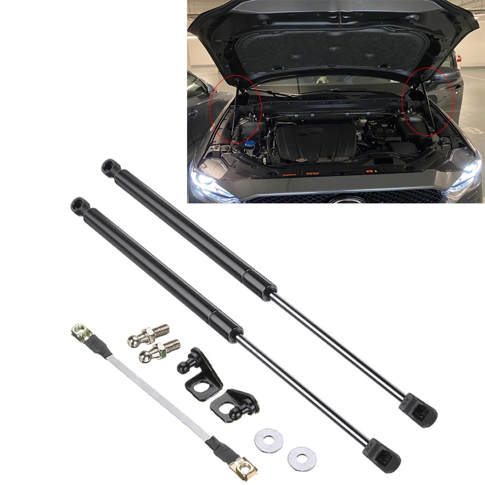 Auto Motor Abdeckung Unterstützt Streben Stange Vorderen Haube Haube Lift  Hydraulische Rod Strut Frühling Schock Bar für Mazda CX5 CX-5 2017-2021