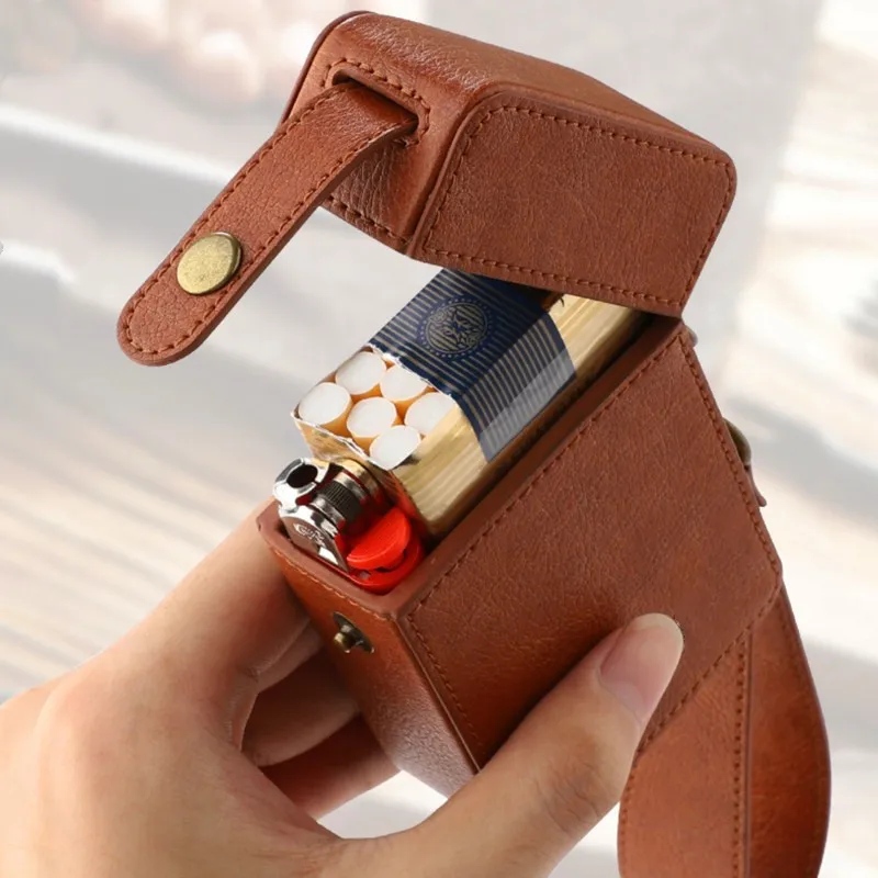 

Leather Cigarette Case Leather Case Cigarette Case Lighter Leather Storage Bag