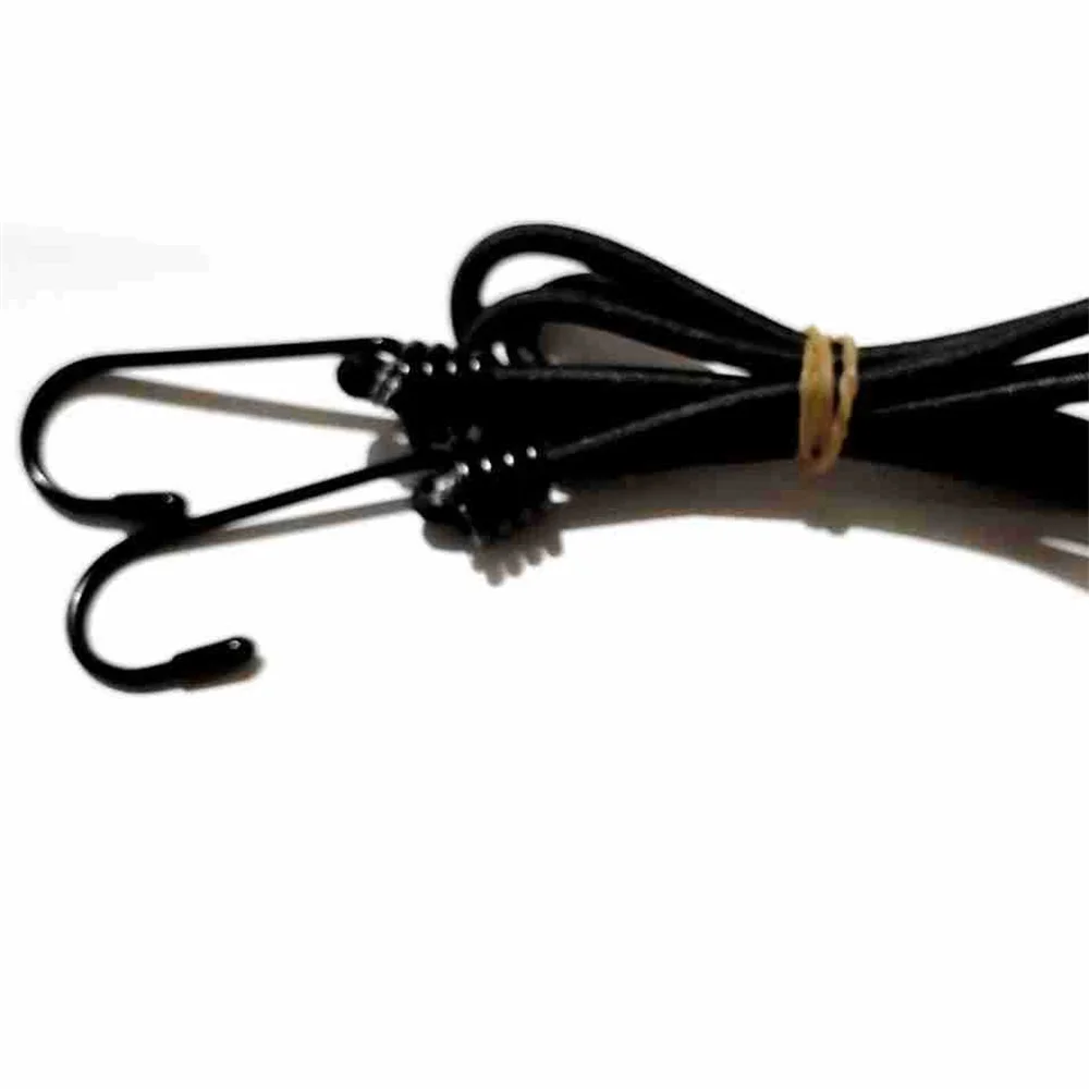 Bike Luggage Carrier Rope 10KG Loading Elastic Band Cargo Racks Tied Rubber Straps Rope/Suitcase Band With Hooks Cargo Straps Luggage Strap Cargo Tie Down Strap Tie Down Straps Lashing Strap Bungee Straps Elastic Binding Rope Bungee Cord Hooks