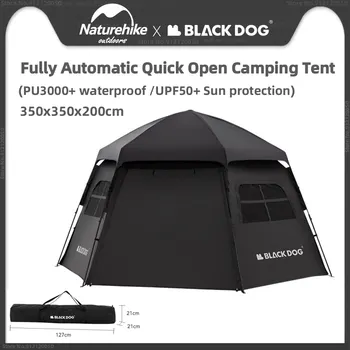 Naturehike&Blackdog 육각 자동 퀵 오픈 캠핑 텐트  자연 하이킹 야외 휴대용 자외선 차단 텐트  여행용 방수 오토 텐트
