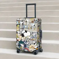 American Snoopy Dog Suitcase Cover Flight Christmas Fun Luggage Accesories Business Protection 1