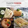 Ethiopian Injera, Somalian Anjero, Crepe, Lefse, Mogogo, Mitad, Pancake Teff Maker - Adjustable Digital Heat Control - Non-Stack 3