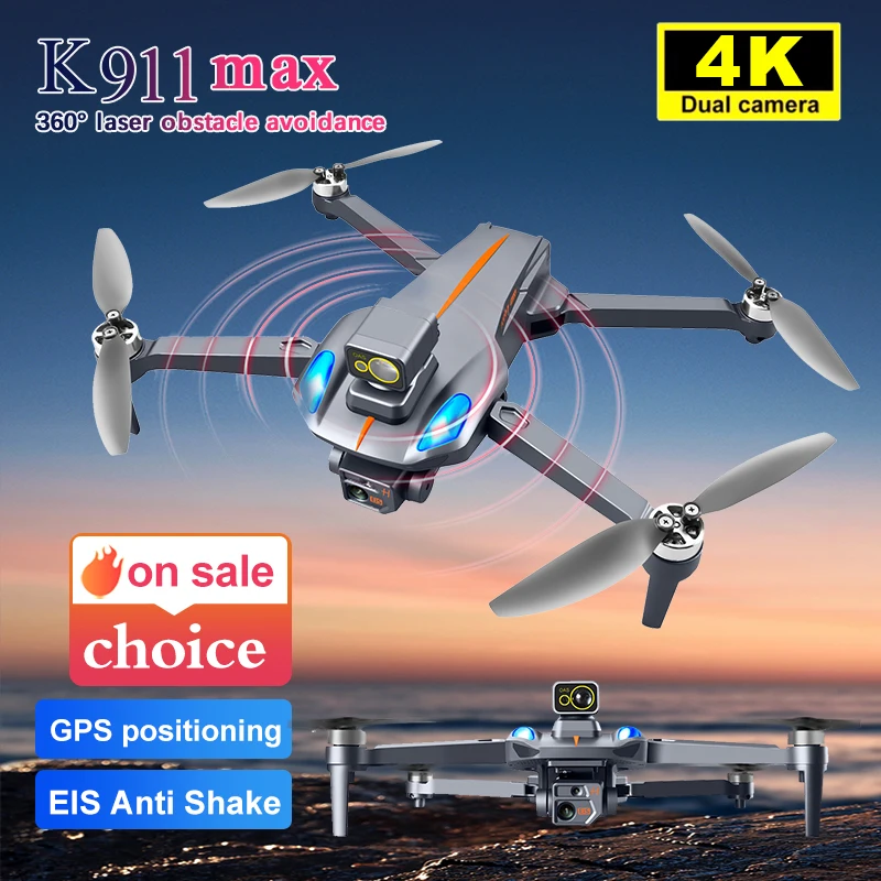 ProfessionalK911MAXDroneGPSBrushless4KHDwith360LaserObstacleAvoidanceAerial