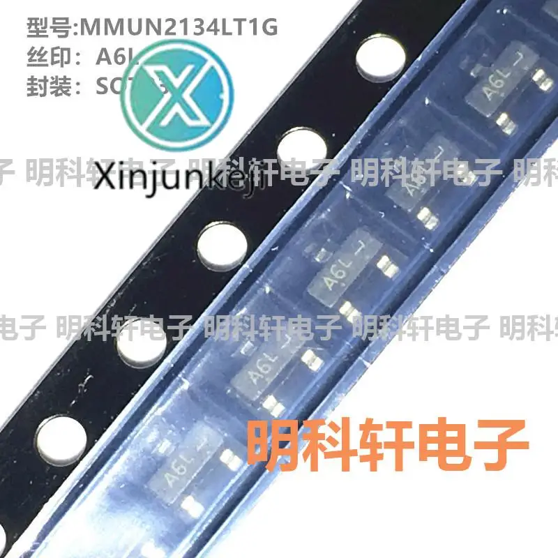 

Оригинальный Новый Шелковый экран MMUN2134LT1G A6L SOT23 50 В/100 мА