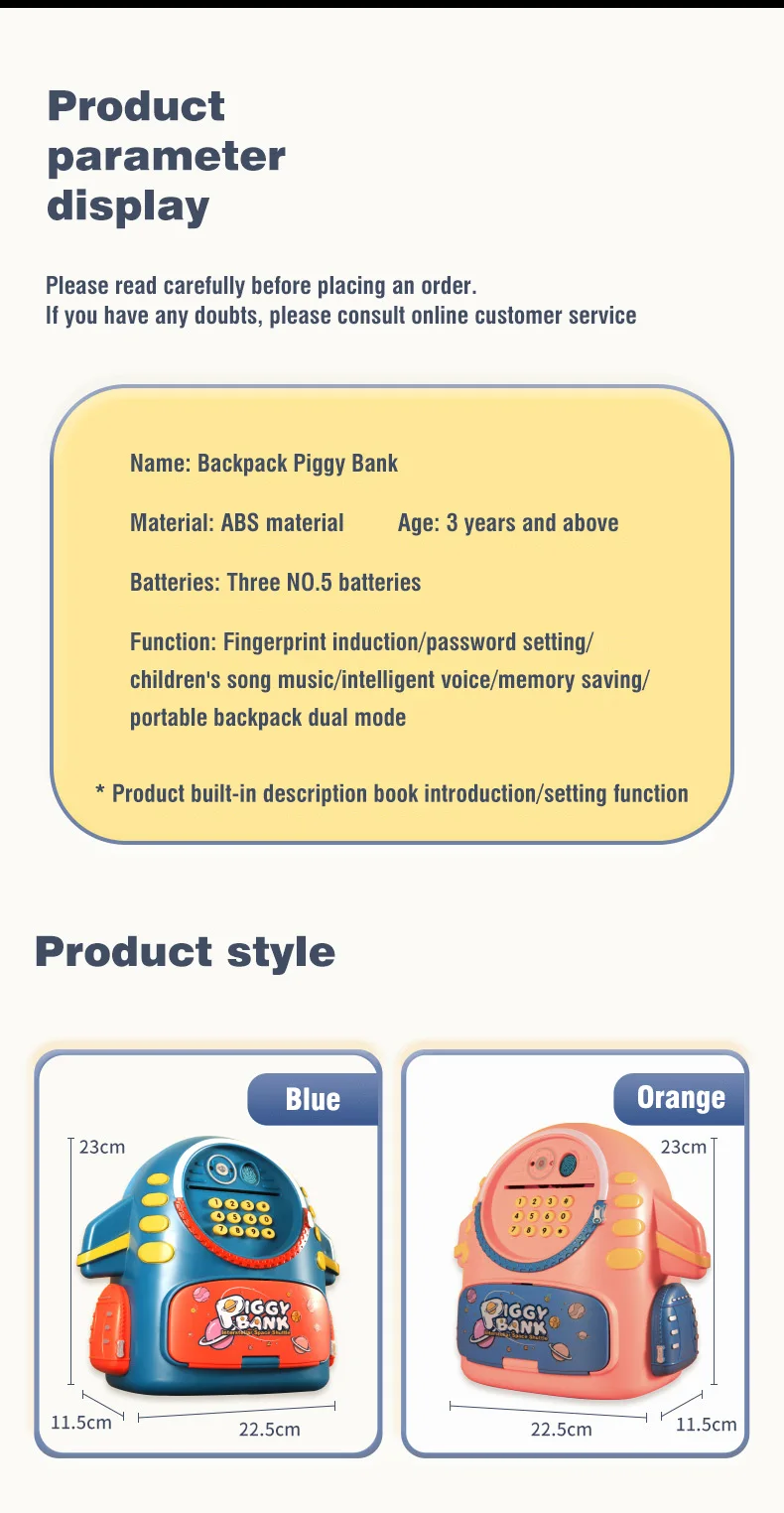 Piggy Bank Aerospace Schoolbag Money Box Toys For Kids Creative Electronic Coin Boxes Cash Safe Saving Birthday Party Child Gift 21 Piggy Bank Aerospace Schoolbag Money Box Toys For Kids Creative Electronic Coin Boxes Cash Safe Saving Birthday Party Child Gift