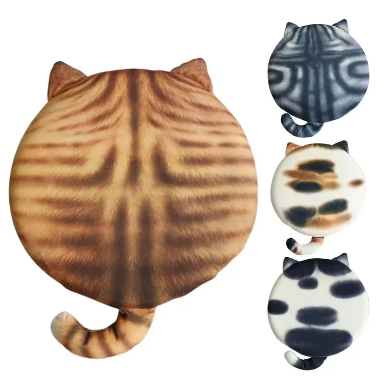 

Cute Floor Cushion Plush Cat Butt Supporter Cushion Cute Travel Pillow With Memory Foam Non-slip Removable Tufted Seat Cushions