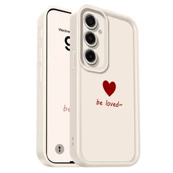 Elegant Love Heart Soft Phone Case - Staircase Design- Enhanced Protection - Samsung A35 (White)