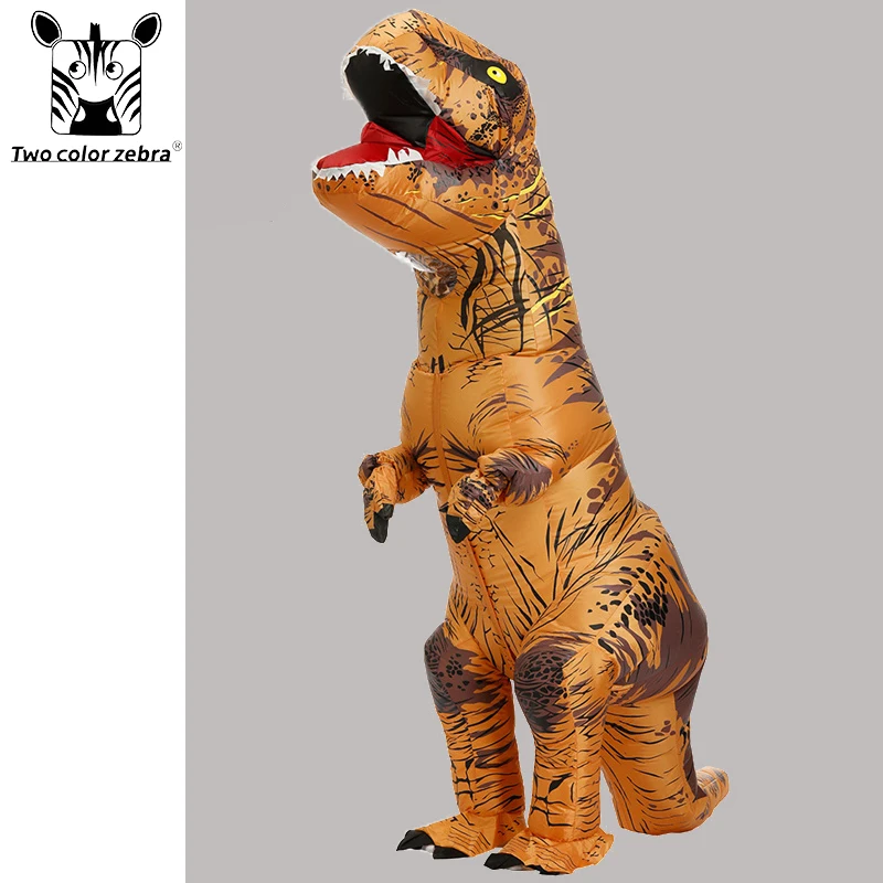 

Cosplay T-REX Dinosaur Inflatable Costume Party Costumes Fancy Mascot Anime Halloween Costume For Adult Kids Dino Cartoon