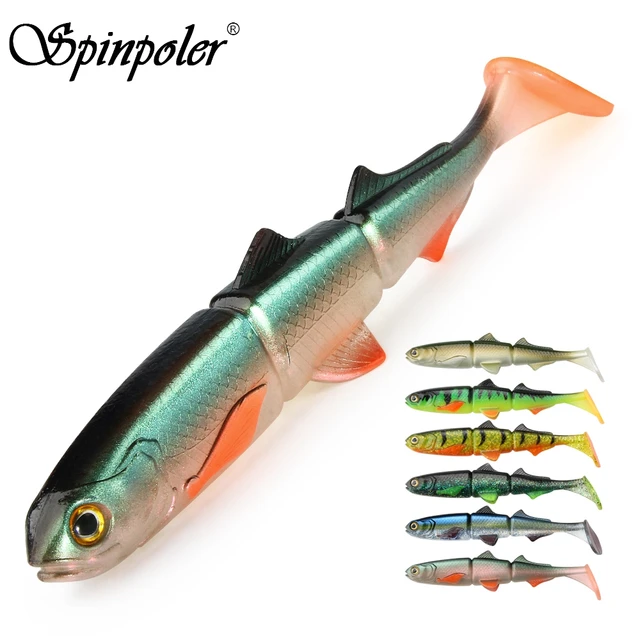 Spinpoler Paddle Tail Swimbaits 16cm 22cm Soft Plastic Fishing Lures For  Pike Fishing Swim Shad Bait