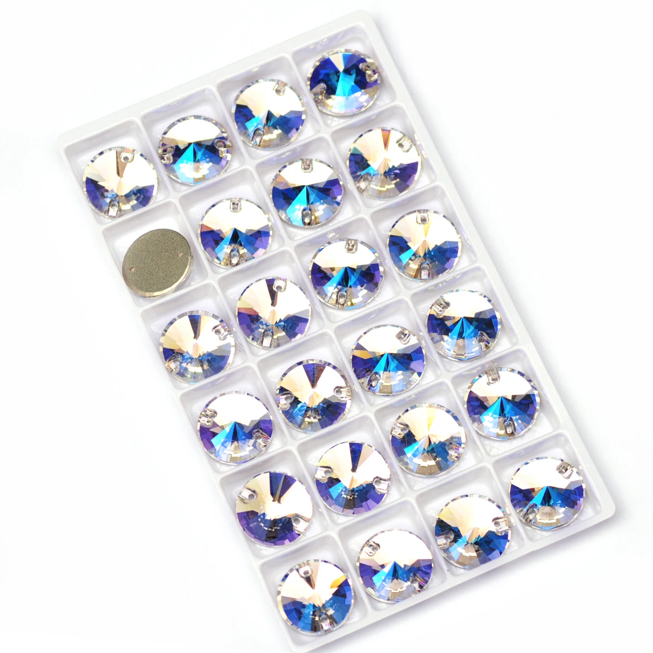 PUBRILEX Mondlicht-Glas Flache Strass-Steine DIY Kleidung Nähzubehör Kristallsteine Gymnastik Hochzeitskleid Dekoration – Detail 4