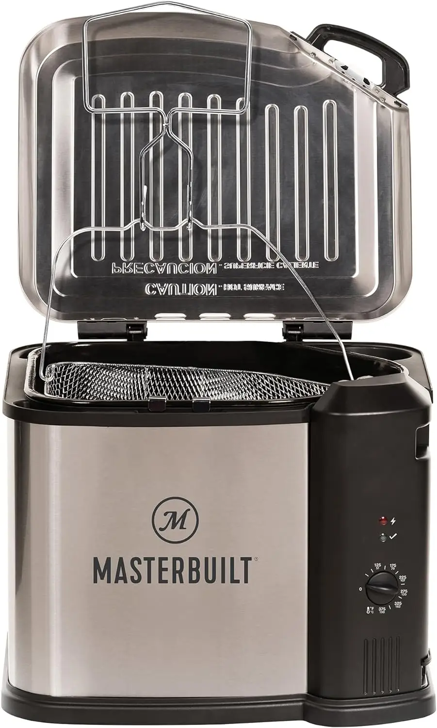 Masterbuilt&reg; 3-in-1 10 Liter XL Electric Fryer, Boiler and Steamer Combination with Drain Basket and Breakaway Safety Cord in St