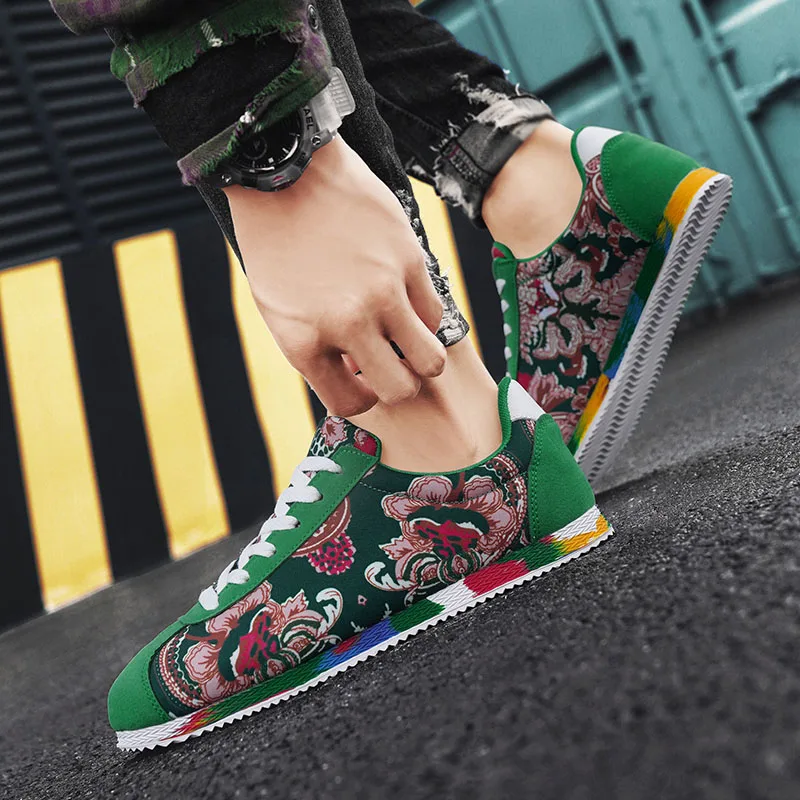 PARZIVAL Shoe for Men Prints Designer Canvas Men Shoes Forrest Gump Sneakers Tennis Trainers Male Casual Sneakers Zapatos Hombre 3