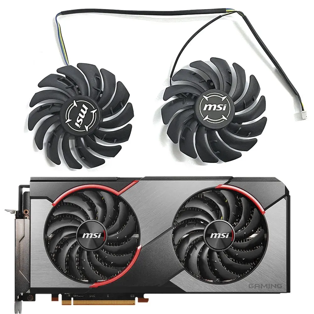 85Mm 4-Pin Rx 5700 Gpu Cooler Per Msi Radeon Rx 5700 Xt Gaming X Rx 5500 Xt Mech 8G Oc Scheda Grafica Rx 5600 Scheda Grafica Ventola