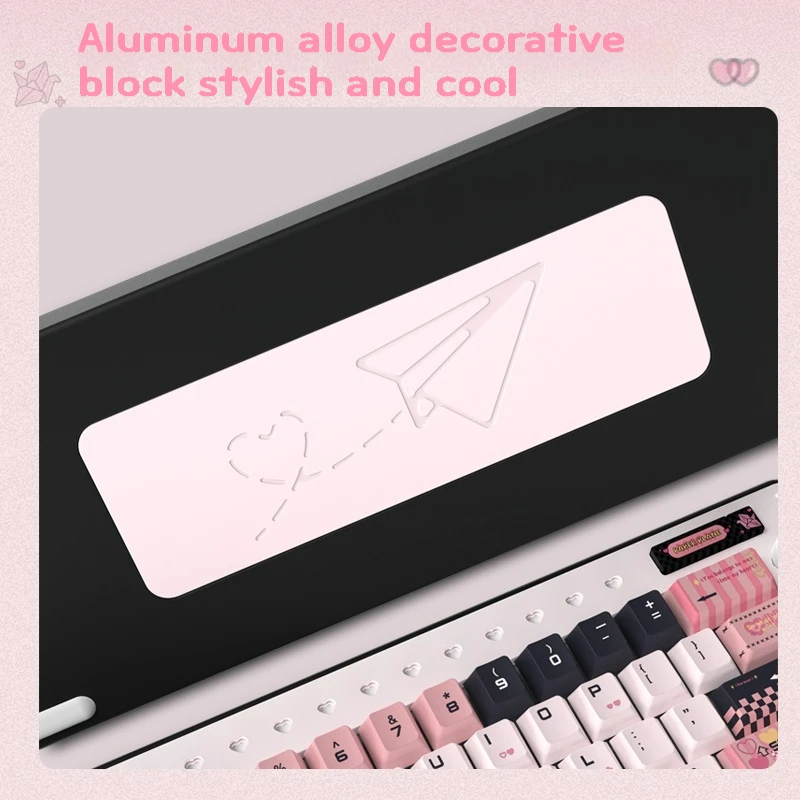 RECCAZR PAPER PLANE66 기계식 키보드 맞춤형 베어본 키트 제어 손잡이로 핫 스왑 가능 동적 RGB CNC 알루미늄 쉘