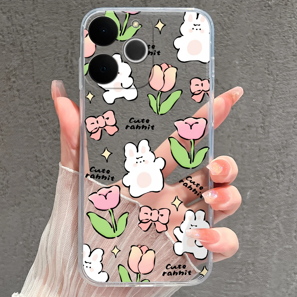 Cat Whale Anti-Fingerprint Transparent Phone Case