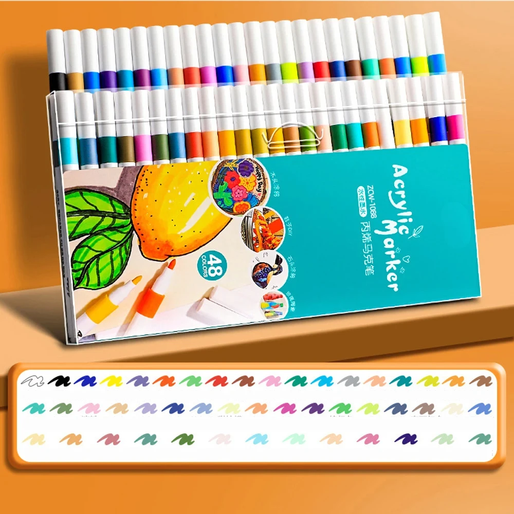Nassau Fine Art Dual-tip Markers 12-set | Voor Crea