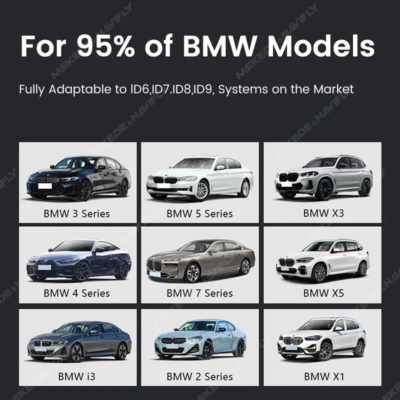 Wireless CarPlay AiBox for BMW X1 X3 X5 X6 X8 ID6 ID7 ID8 ID9