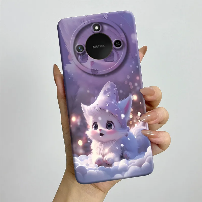 Sweet Painted Silicone Phone Case - Fashion Cartoon Design, Protective & Stylish