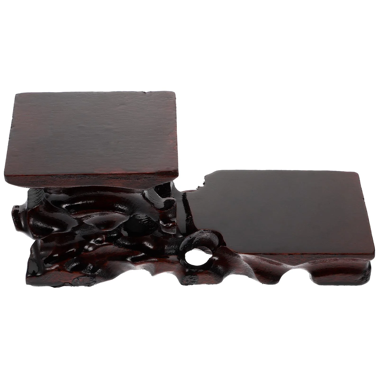 

Plant Base Jewelry Tray Fish Decorations for Tank Wooden Artware Storage