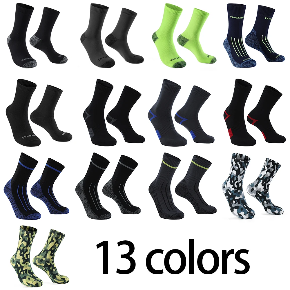 Men Waterproof Socks Trekking Riding Ski Cycling Camping Fishing Hiking Sports Snow Warm Thermal Winter Sock PORELLE MEMBRANES