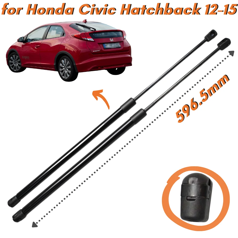 Qty2CarbonFiberTrunkStrutsfor20122015HondaCivicFKHatchback