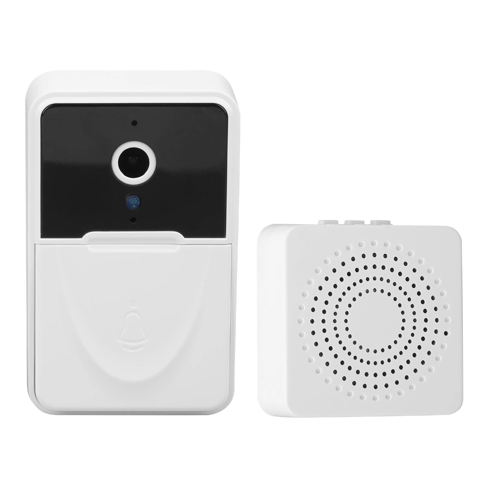 HD Door Doorbell Camera Two Way Voice 1000mAh Cloud Storage Encryption Wireless Doorbell with Indoor Ding Dong Machine for Home