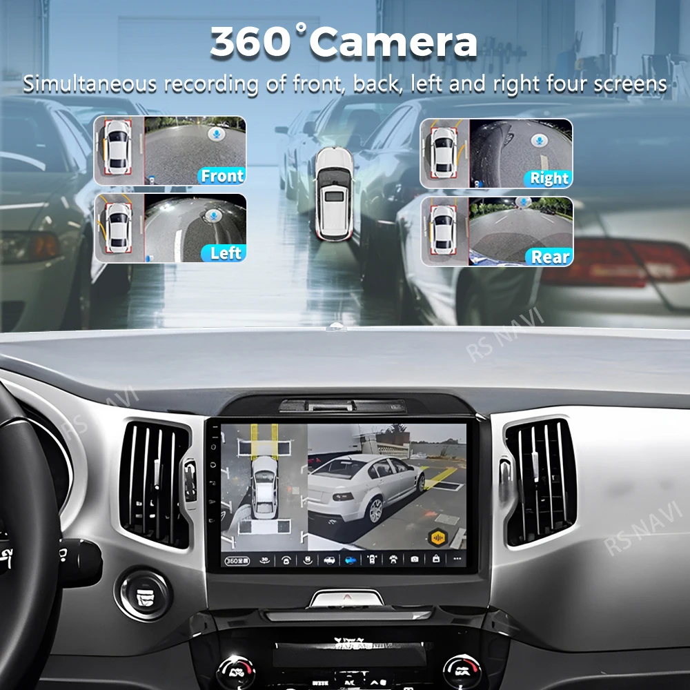 Camecho Android 13 Car Stereo For KIA Sportage 3 2010-2016 – 9" GPS Navi Radio WiFi
