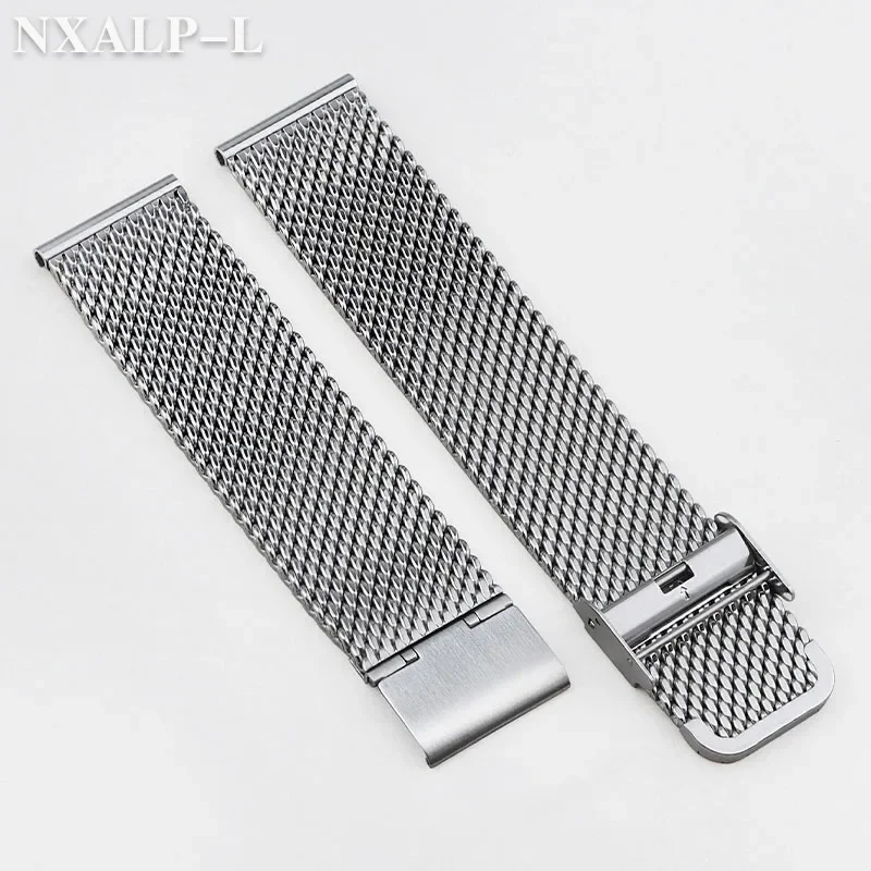 Elegant Milanese Mesh Stainless Steel Watch Band Bracelet - Multiple Sizes Available