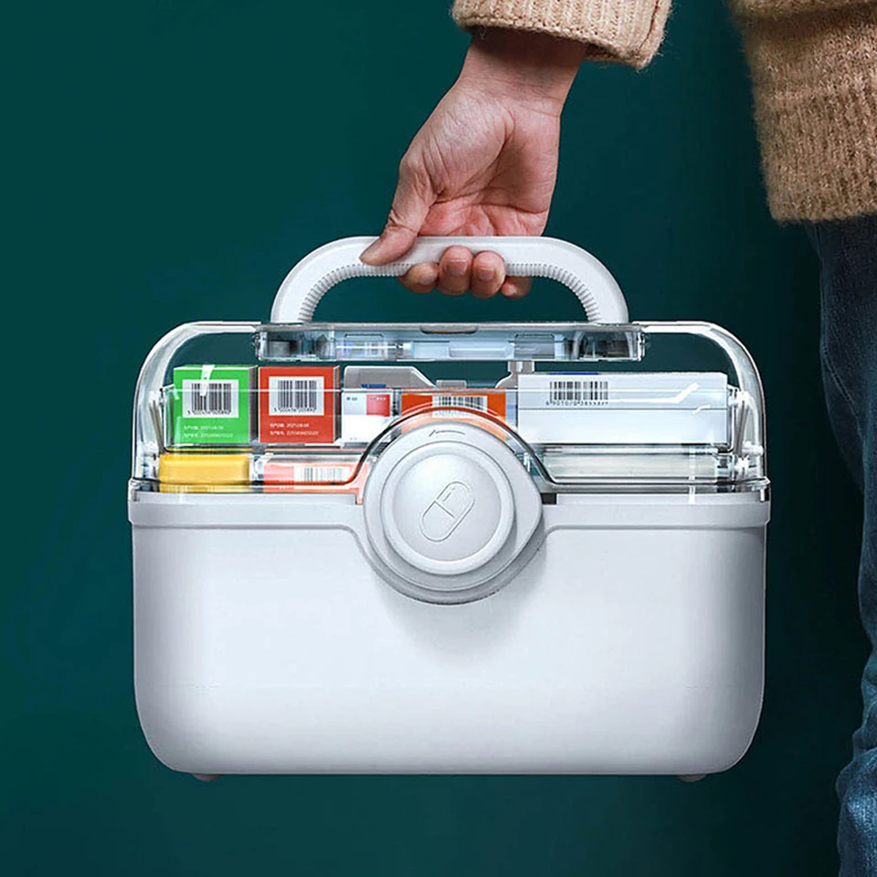 Multifunctional Portable First Aid Kit Storage Box