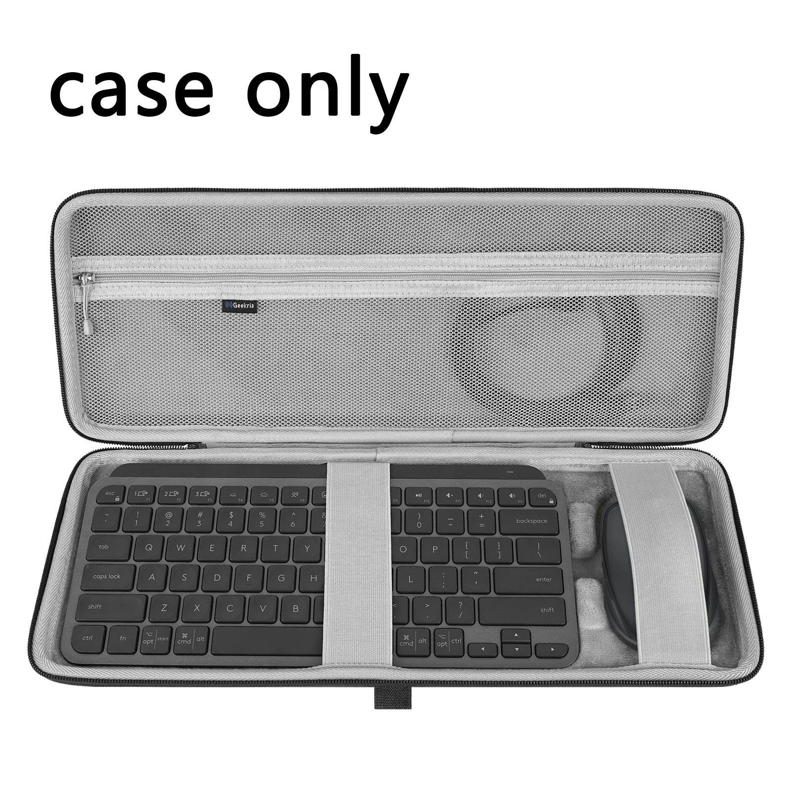 Geekria Hard Case for Logitech MX Keys Mini Advanced Wireless Illuminated Keyboard and Anywhere 3 Compact Mouse Combo