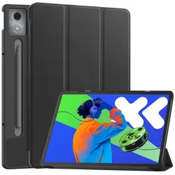 Premium Folding Flip Stand Smart Case with Auto Sleep for Xiaoxin Pro12.7 2025 (Black)