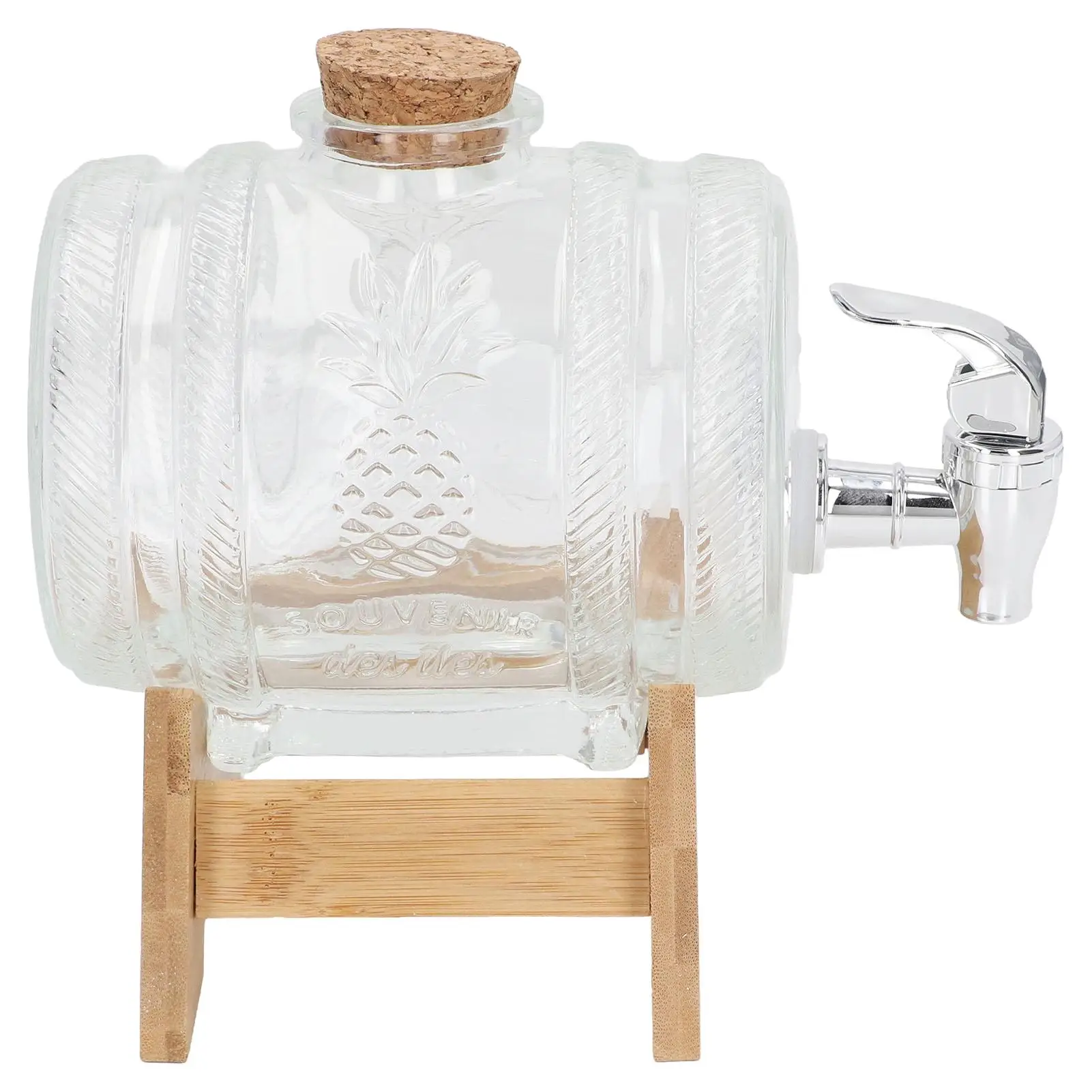 

Glass Beverage Dispenser Large Capacity Lemonade Wine Beer Teapot Container