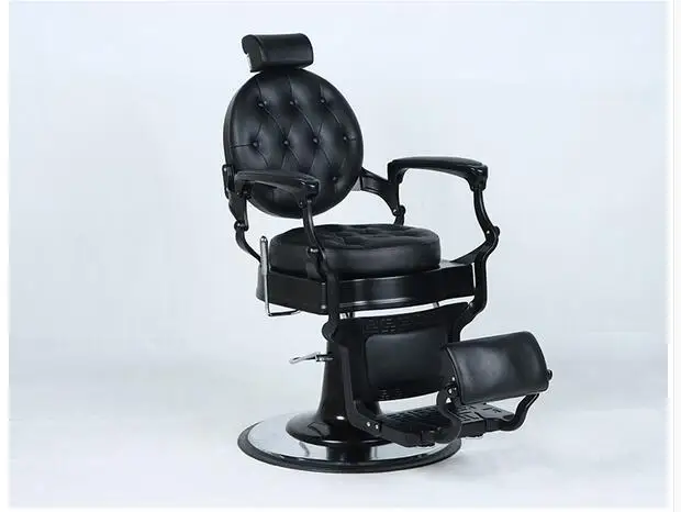 Men's oil head hairdressing chair, large chair for hair salon, barber shop, hair cutting, downable lifting rotating chair