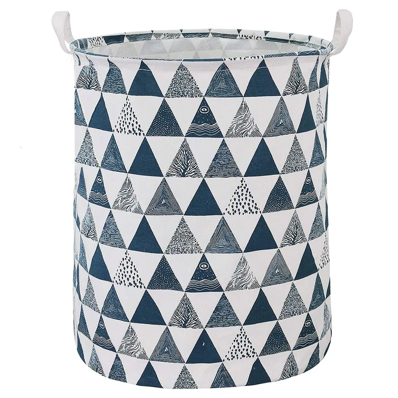 Didelis skalbinių kliūtis sulankstomas nešvarių drabužių laikymo krepšelis vandeniui atsparus apvalus žaislų laikiklis miegamojo vonios kambariui