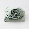 100% Linen Mattress Covers with Elastic Band Solid Color 1pc Fitted Sheet Soft Comfort Mattress Protector Queen King Size Bed 6