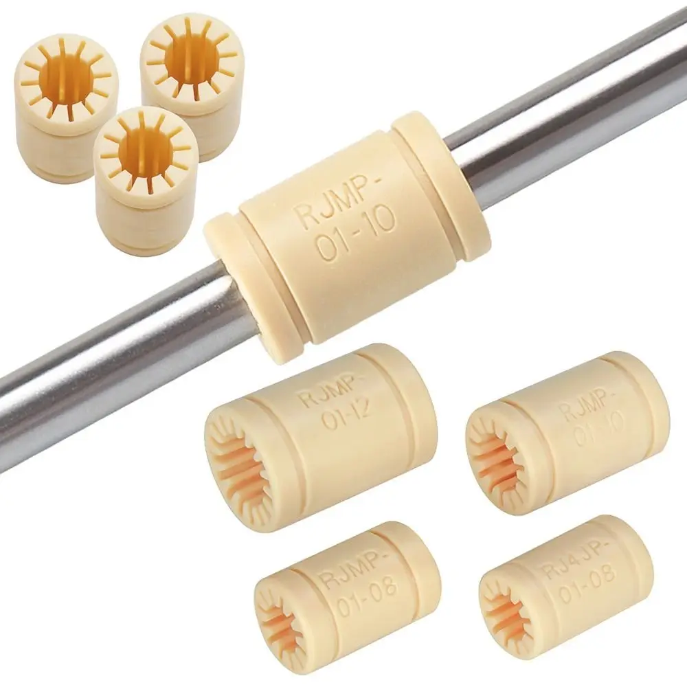 1Pc RJMP-01 RJ4JP-01 RJMP-01-10 Dustproof Plastic DIY Linear Bearing Bushing Polymer Bearing Shaft for 3D Printer Parts