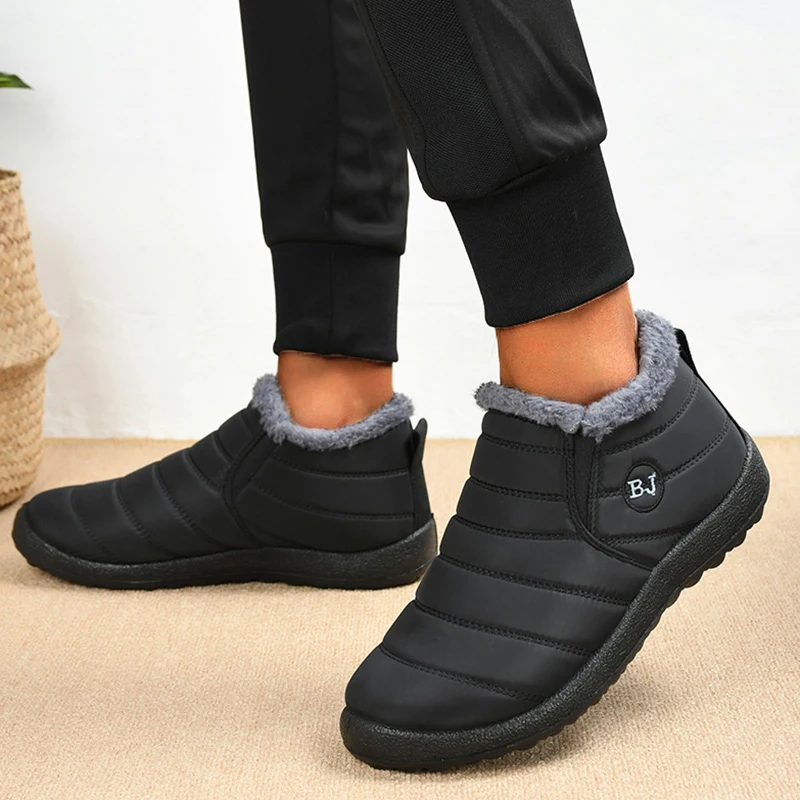 Snow Warm Boots Men Slip On Men’s Winter Shoes Fashion Shoes Man Unisex Ankle Boots Waterproof Footwear Men’s Work Shoes Best Sellers In Shoes