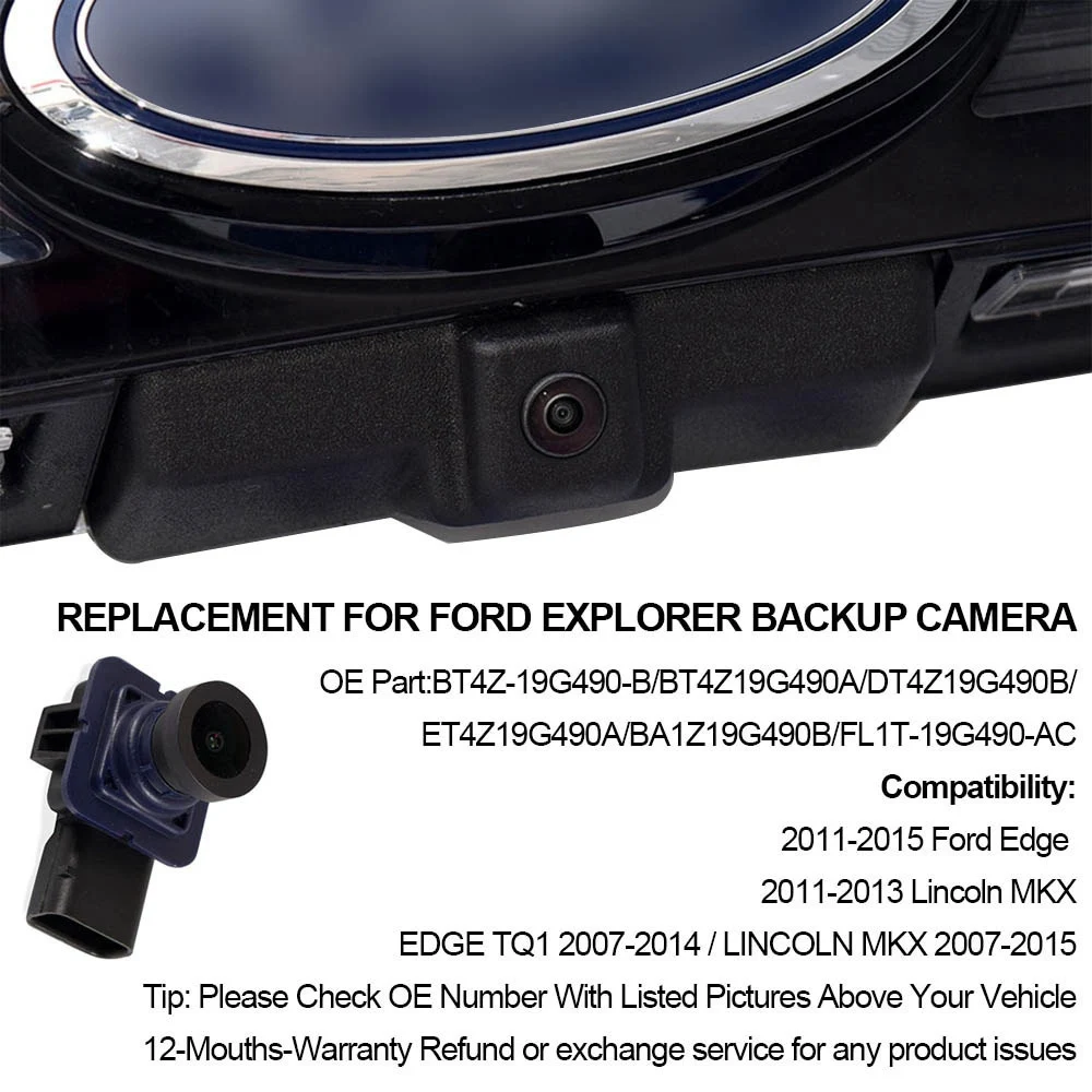 자동차 후면보기 카메라 여행 역방향 카메라 Ford Edge Lincoln MKX 2011-2015 FL1T-19G490-AC jasmine 용 후면 백업 카메라