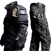 Men Camo Suit Waterproof Tactical Training Set Multi-pocket Work Wear Shirts Pants Men Outdoor Hunting Clothes Wear-resisting 1