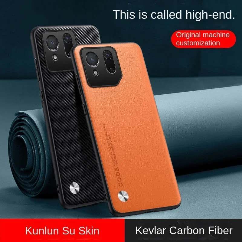 Ultra-Thin Leather Texture Shockproof Phone Case with Soft Edge Bumper Protection