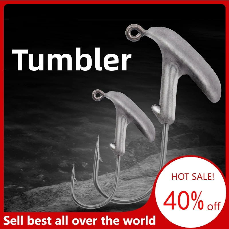 

5PCS 3.5g 5g 7g 10g 14g Blood Slot Jig Head Tumbler Fishing Hooks for Soft Lure Carbon Steel Fishing Hoooks