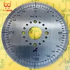 High quality Stainless Steel Scale 360 Degree Scale Small Scale Protractor Stainless Steel Disc 100x20x2mm 3