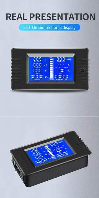 DC Shunt Battery Monitor Voltmetro DC 0-200V Shunt 100A - Foto 2