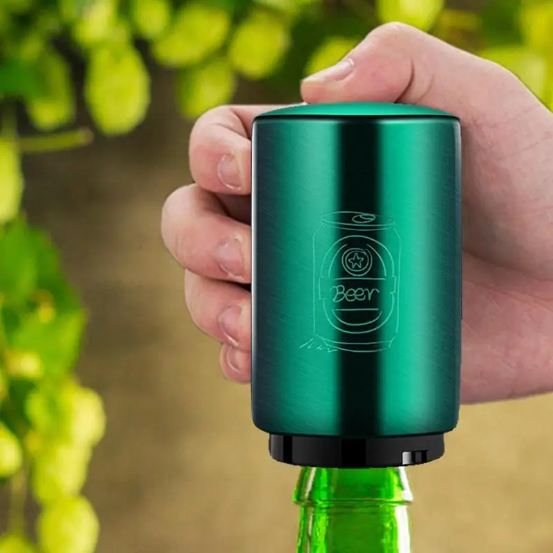 Automatic Beer Bottle Opener Stainless Steel Push Opener For Wine Beer