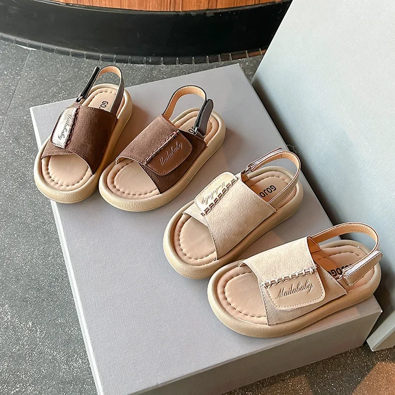 Kids Summer Beach Sandals Soft Non Slip Outdoor Shoes