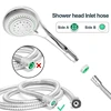 10 Pieces Water Flow Restrictor 1.5/1.8/2.0/2.5/3.0 GPM Shower Water Flow Reducer Shower Head Limiter Set For Shower 5