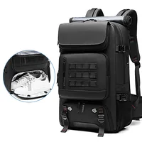 Men Travel backpack waterproof 17 inch Business Laptop Backpack with Separate Shoe Bag USB charging 50L outdoors Hiking Backpack 1