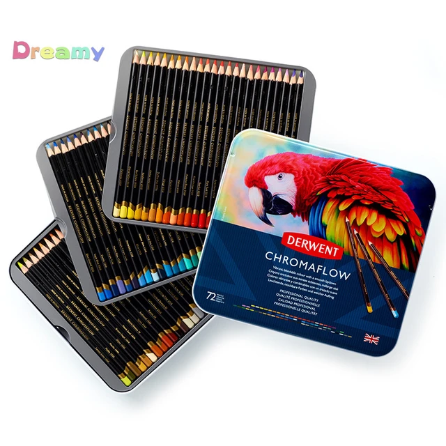 Derwent Drawing Pencils Color Chart  Derwent Colored Pencils Review -  Derwent 12 24 - Aliexpress