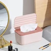 Home Kitchen Tissue Paper Dispenser Storage Organizer Tissue Box with Cover Square Wet Wipes Case Napkins Toilet Paper Container 2